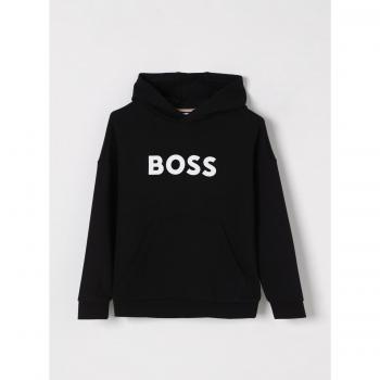 Felpa Boss Nera Taglia 16 con Logo