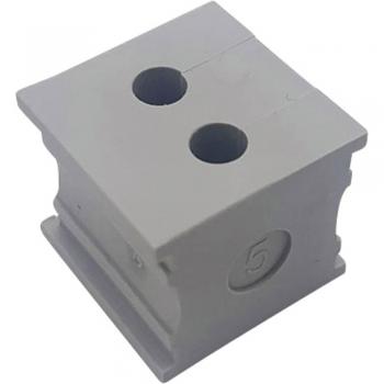 Tru Components ELT 2/5 Elastomer Cable Grommet Slotted Ø 5 mm Grey