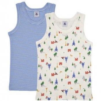 Petit Bateau Boys' Multicolour Sleeveless Top A0AB4