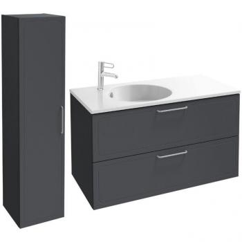 Rive Gauche 2 Tiroirs Gris VAS‑100 cm