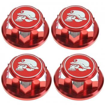Couverture de roue hexagonale M12 17 mm – Rouge (Pièces RC)