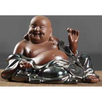 Lila Sand Tathagata Figur