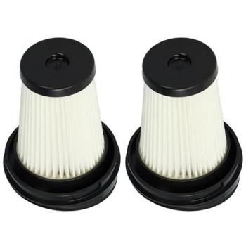 2‑Pack Pleated Flat‑Fold Filters for Eta Moneto 144990000 Handheld Cleaner