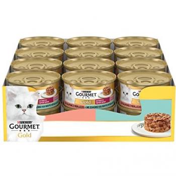 Gourmet Gold Cat Salmone & Merluzzo Intrecci 85g