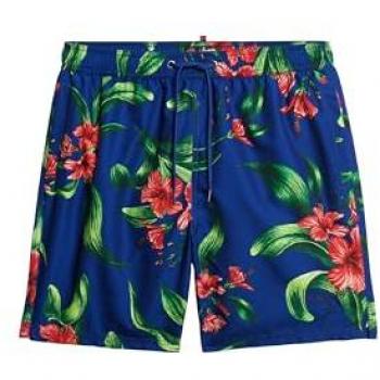 Marine Hawaiian Badeshort Superdry Herren (M) – Eco‑Friendly Material