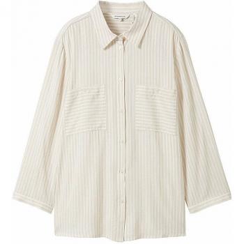 Gestreifte Damenbluse von TOM TAILOR in Beige, Gr. 34