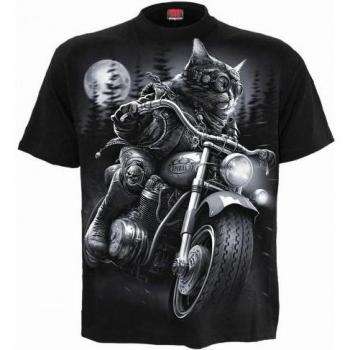 Spiral Direct Unisex Adult Nine Lives Black XXL Short-Sleeved T-Shirt