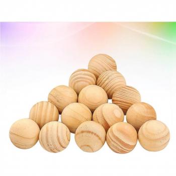 Natürliche Zeder-Holzkugeln, 200er Pack, Motte abwehrend für Lagerung in Boxen und Schränken