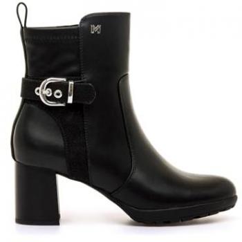 Botines de Mujer con Cremallera y Detalle de Hebilla