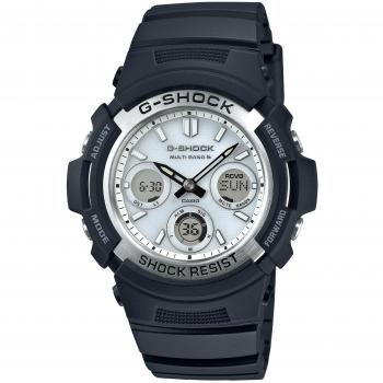 Casio G-Shock Herrenmodell AWG-M100S-7AER – Analog/Digital, Quarz, Resin‑Band