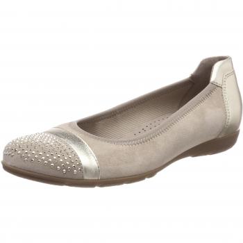 Gabor Damen Casual Ballerinas, Beige (Silk/Light Gold)