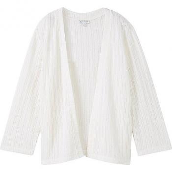 TOM TAILOR Strickjacke Weiß Damen L