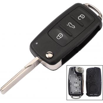 Jingyuqin 2/3/4/5-Tasten Schlüssel Gehäuse für VW Polo Golf MK6 Tiguan Touareg 202AD 202H 202Q