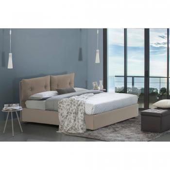 Letto Amanda Arcisate – Contenitore Ecopelle, Materasso Incluso
