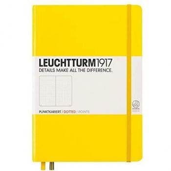 Leuchtturm1917 Medium A5 Dotted Hardcover Notebook (Lemon)