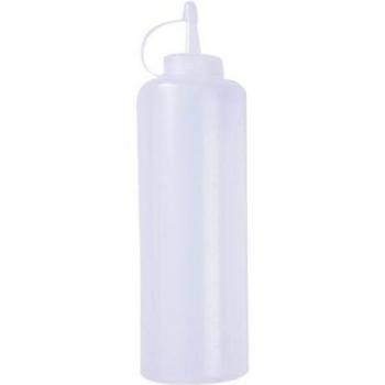 13 oz Eco-Friendly Transparent Squeeze Bottle for Sauce, Vinegar, Oil, Ketchup