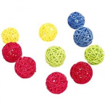Boules Rotin Mignon : Kit 10 Chatons