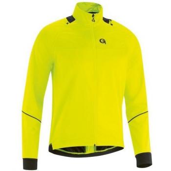 Herren‑Fahrradjacke GONSO Leonte L – Neongelb, 100 % atmungsaktiv & isolierend