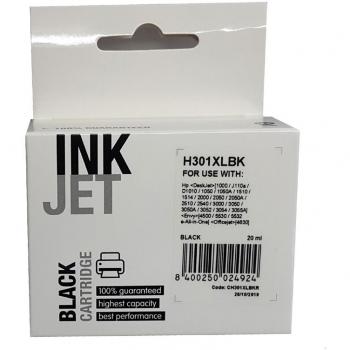 Cartucho Recycled HP 301XL Negro (H301XLBK) – sustituto de CH561EE y CH563EE