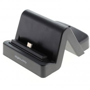 Accessorio di Ricarica per Smartphone con Porte USB Type-C e USB 3.1, Nero