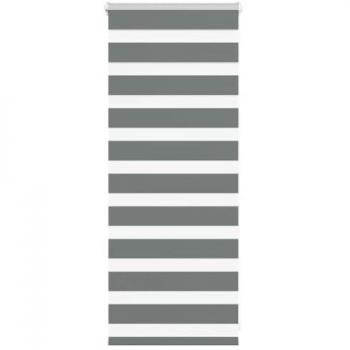 Zebra Roller Blind Dark Grey 65x100 cm Polyester