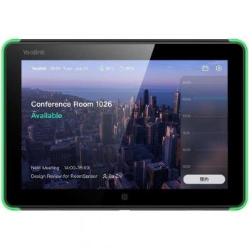 RoomPanel Yealink 20,3 cm: Pantalla táctil LCD 8”, Wi‑Fi 4/5, Bluetooth, Negro