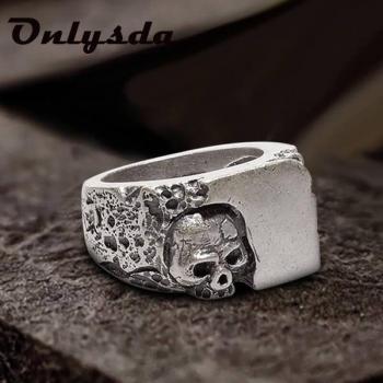 Herren‑Ring „Böser Schädel“ in 316L Silber, 5 mm Durchmesser – OSR538