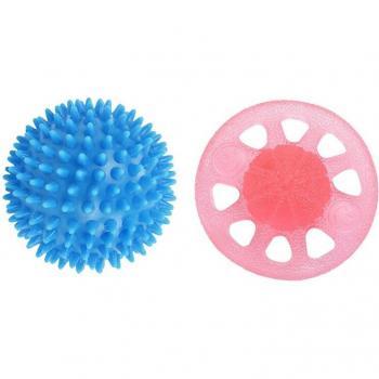 Spiky Massage Ball with Finger Extension Trainer in Sky Blue, 7.5 cm