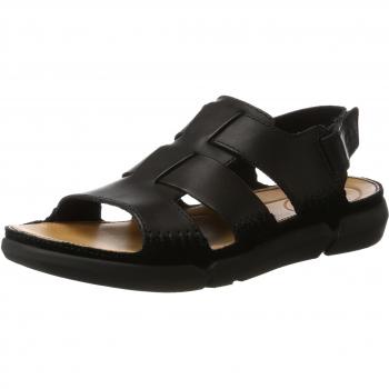 Clarks Trisand Bay, Sandali Uomo, Punta Aperta, Nero