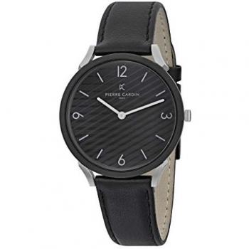 Black Men's Leather Watch