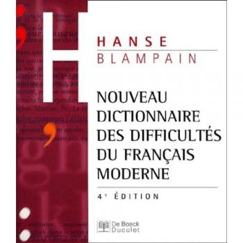 Nouveau Dictionnaire Des Difficultés Du Français Moderne