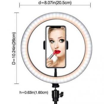 JKING 10 Inch LED Ring Light with Tripod for Smartphones