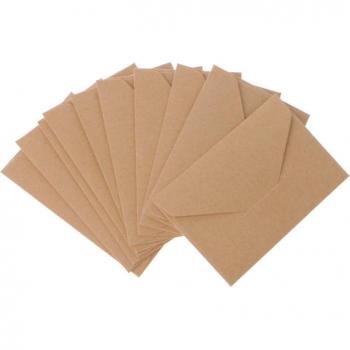 50pcs Vintage Style Craft Paper Envelopes for Scrapbooking