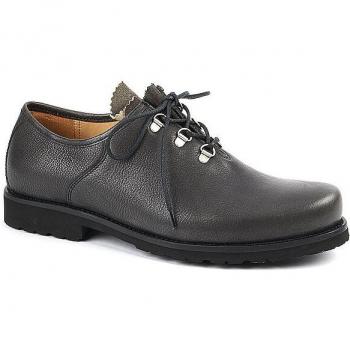 DIRNDL & BUA Haferlschuhe Santiago Antibock Grau Herren Größe 44