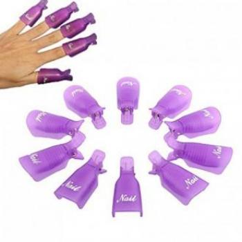Capuchons en Plastique pour Retrait Vernis Gel UV