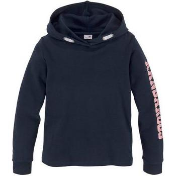KangaROOS Langarmshirt mit Kapuze und bedruckten Ärmeln