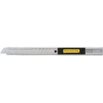 Cortador Profesional Olfa SRV‑1 de 9 mm, Acero Inoxidable y Bloqueo Automático