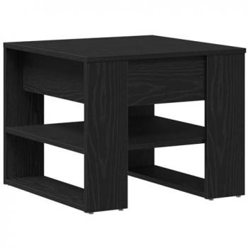 Black Oak Coffee Table 55.5x55x45 cm – Engineered Wood by Vidaxl