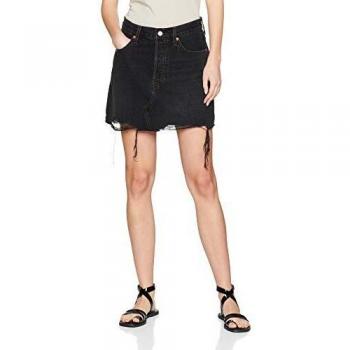 Levi's Falda Deconstruida, Falda para Mujer, Negro (Ill Fated 0027), única (Talla del Fabricante: 28)