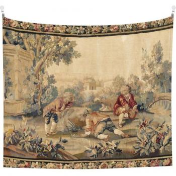 Antiker Aubusson Wandteppich
