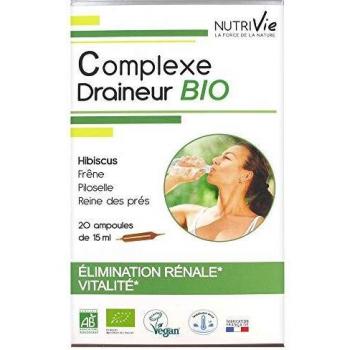 Ampollas Complejo drenante orgánico 20 unidades de 15ml