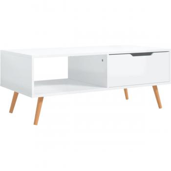 Mesa Centro Ronela Nórdica Blanco Brillo 100x49,5x43