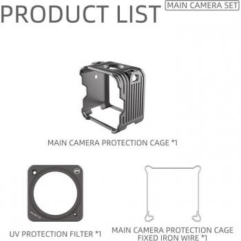 DJI Action 2 Protective Aluminum Alloy Case with Lens Cap and Adapter