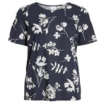 Vila Maglietta corta con stampa floreale Mooney Blue XS