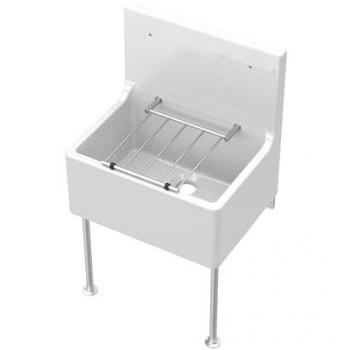 Single Bowl Fireclay Sink 515mm x 535mm x 393mm