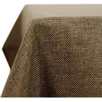 Deconovo Tissu Lin Imperméable – Table Rectangulaire 130x160