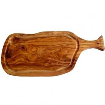 Premium Olive‑Wood Display Tray, 500 mm, Built‑In Handle