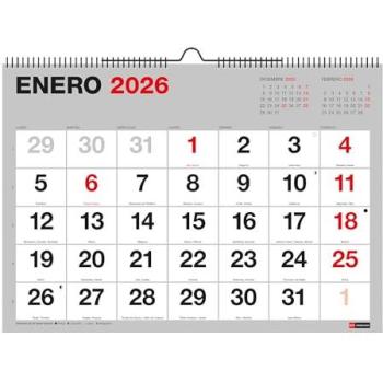 Calendario A3 2026 Miquelrius: Números Gigantes