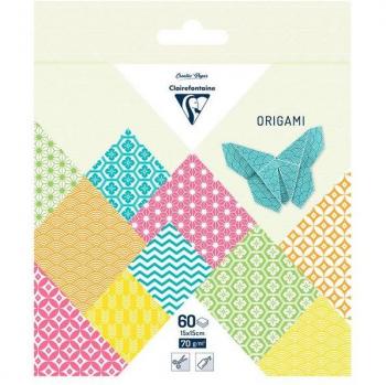 Fresh Colors Kraftpapier (15 × 15 cm) – 60 Blatt – CLAIREFONTAINE