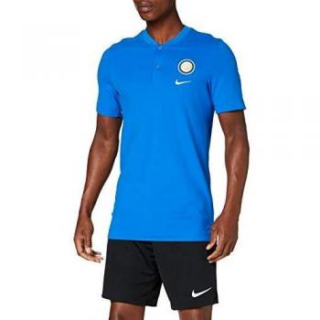 Nike Inter M NSW Modern GSP AUT Herren Polo S – Blau & Weiß Farbkontrast